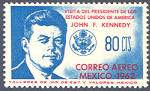 President John F. Kennedy Mint Airmail Stamp Mexico, 1962